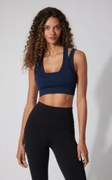 Seamless Ribbed Double Layer Bra