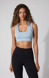 Seamless Ribbed Double Layer Bra