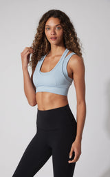 Seamless Ribbed Double Layer Bra - 90 Degree by Reflex