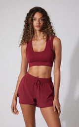 Seamless Ribbed Double Layer Bra