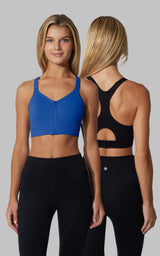 Seamless Darcy Zip Front Bra 2 PK