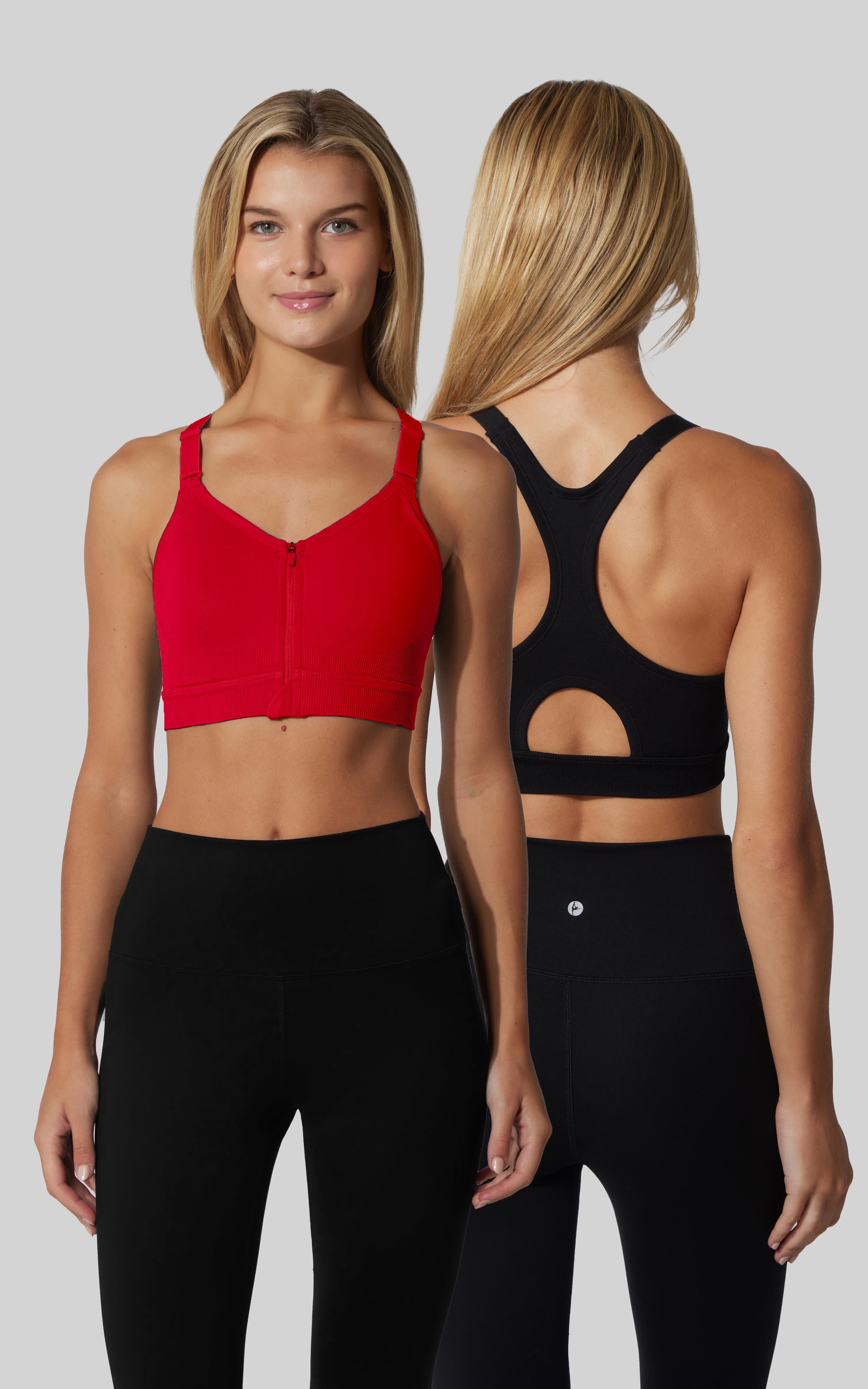Seamless Darcy Zip Front Bra 2 PK - 90 Degree by Reflex