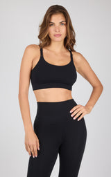 2PK Stone Wash Seamless Ribbed Maelis Bra - 90 Degree by Reflex