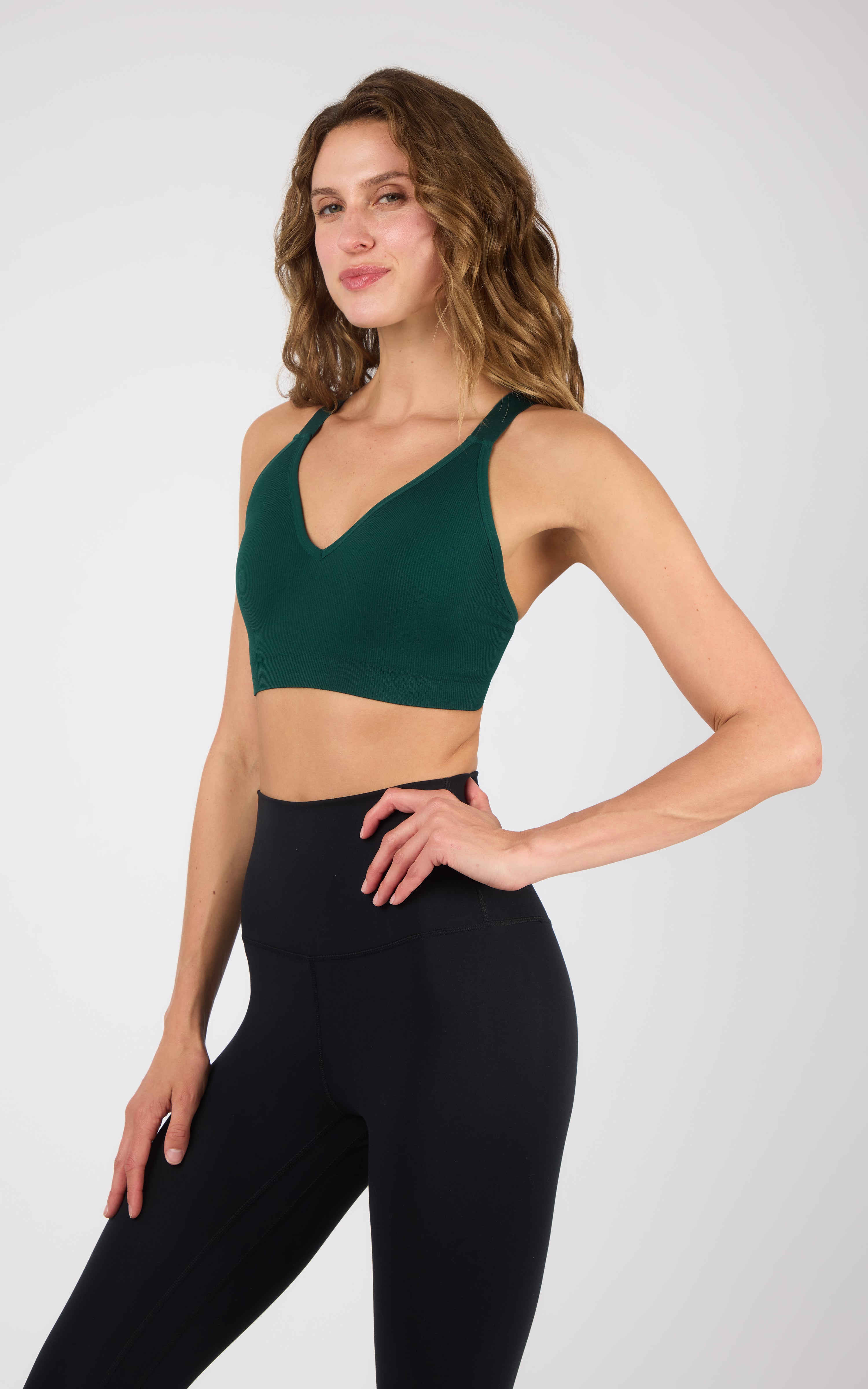 Seamless Rib Kaelis Bra - 90 Degree by Reflex