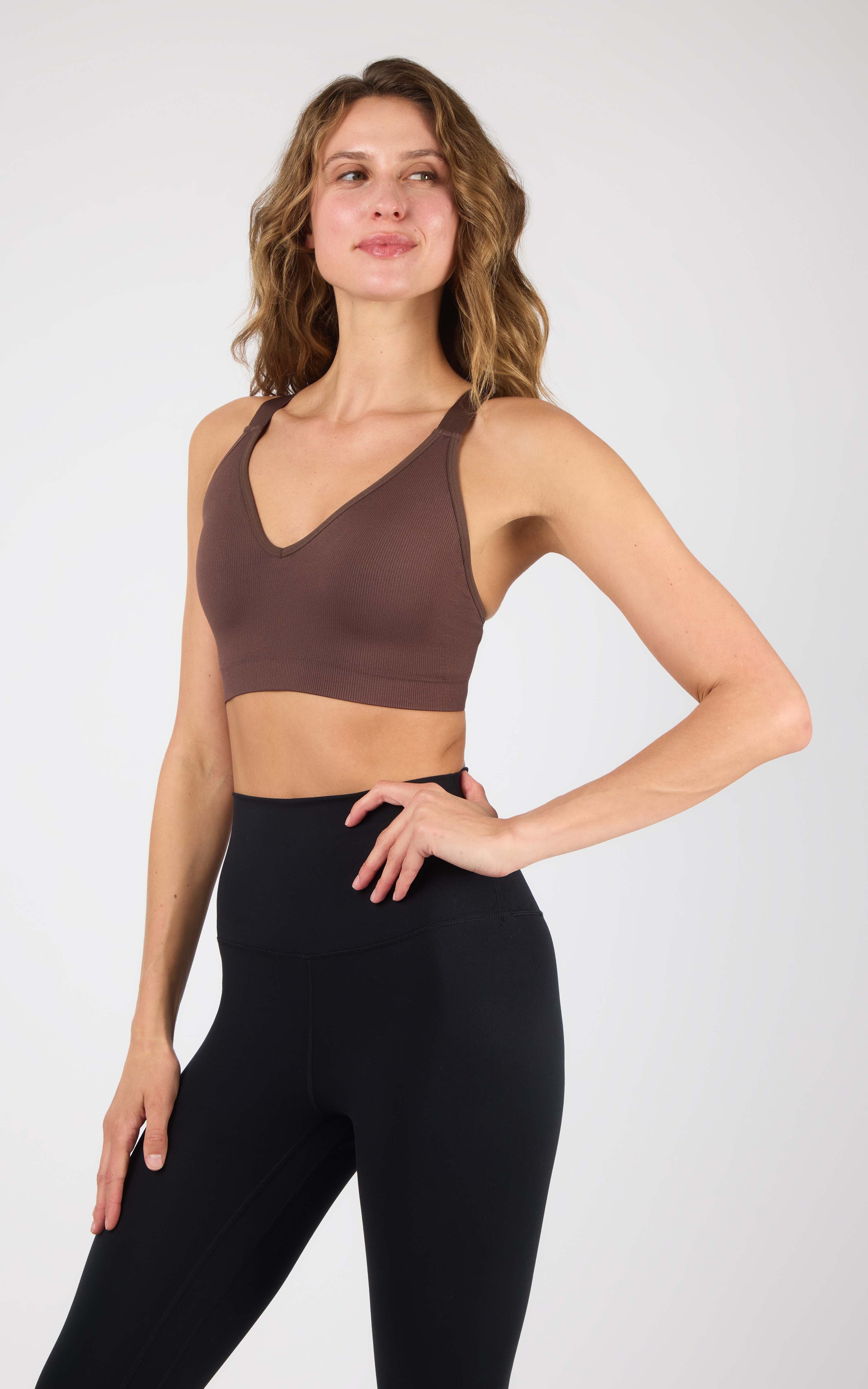 Seamless Rib Kaelis Bra - 90 Degree by Reflex