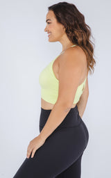 Plus Seamless Racerback Sports Bra with Keyhole - 90 Degree by Reflex