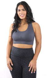 Plus Seamless Crisscross Back Sports Bra - 90 Degree by Reflex
