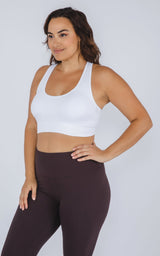 Plus Seamless Crisscross Back Sports Bra - 90 Degree by Reflex