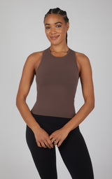 2 PK Seamless Racerback Tank Top with Built in Bra - 90 Degree by Reflex