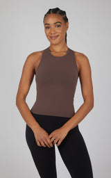 2 PK Seamless Racerback Tank Top with Built in Bra
