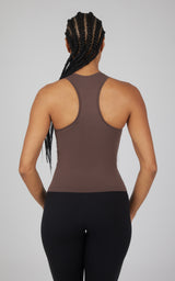 2 PK Seamless Racerback Tank Top with Built in Bra - 90 Degree by Reflex