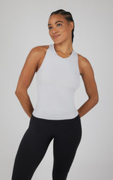 2 PK Seamless Racerback Tank Top with Built in Bra - 90 Degree by Reflex