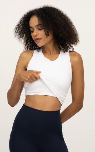 2 in 1 Built in Bra Tops. For ease and convenience, simplifying your wardrobe while ensuring comfort and support. Shop Now.