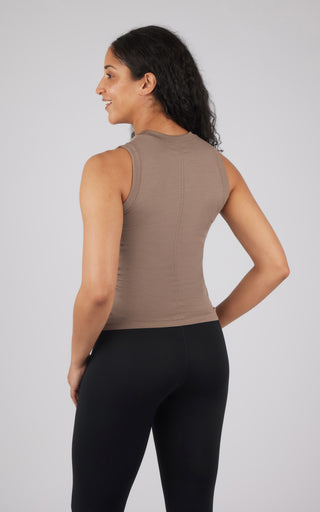 2 Pack Seamless Bridgett Slim Fit High Neck Tank