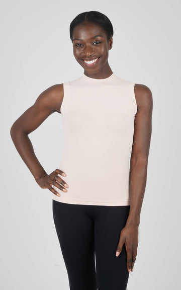 2 PK Mock Neck Tank Top