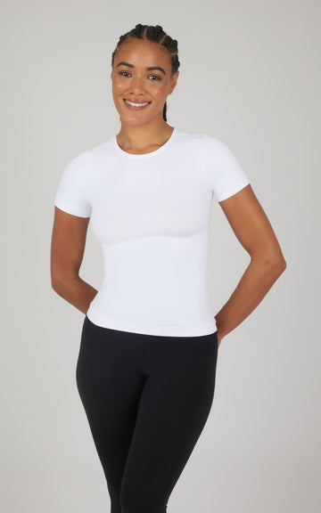 2 Pack Crew Neck Logan Fitted Short Sleeve Top