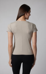 2 PK Seamless Bridgett Short Sleeve Full Length Tee