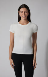 2 PK Seamless Bridgett Short Sleeve Full Length Tee