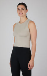 Seamless Slim Fit High Neck Tank - 90 Degree by Reflex