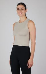 Seamless Slim Fit High Neck Tank - 90 Degree by Reflex