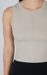 Seamless Slim Fit High Neck Tank - 90 Degree by Reflex