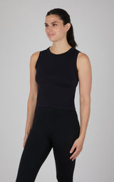 Seamless Slim Fit High Neck Tank - 90 Degree by Reflex