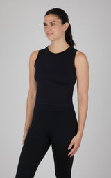 Seamless Slim Fit High Neck Tank - 90 Degree by Reflex