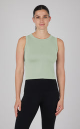 Seamless Slim Fit High Neck Tank - 90 Degree by Reflex