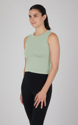 Seamless Slim Fit High Neck Tank - 90 Degree by Reflex