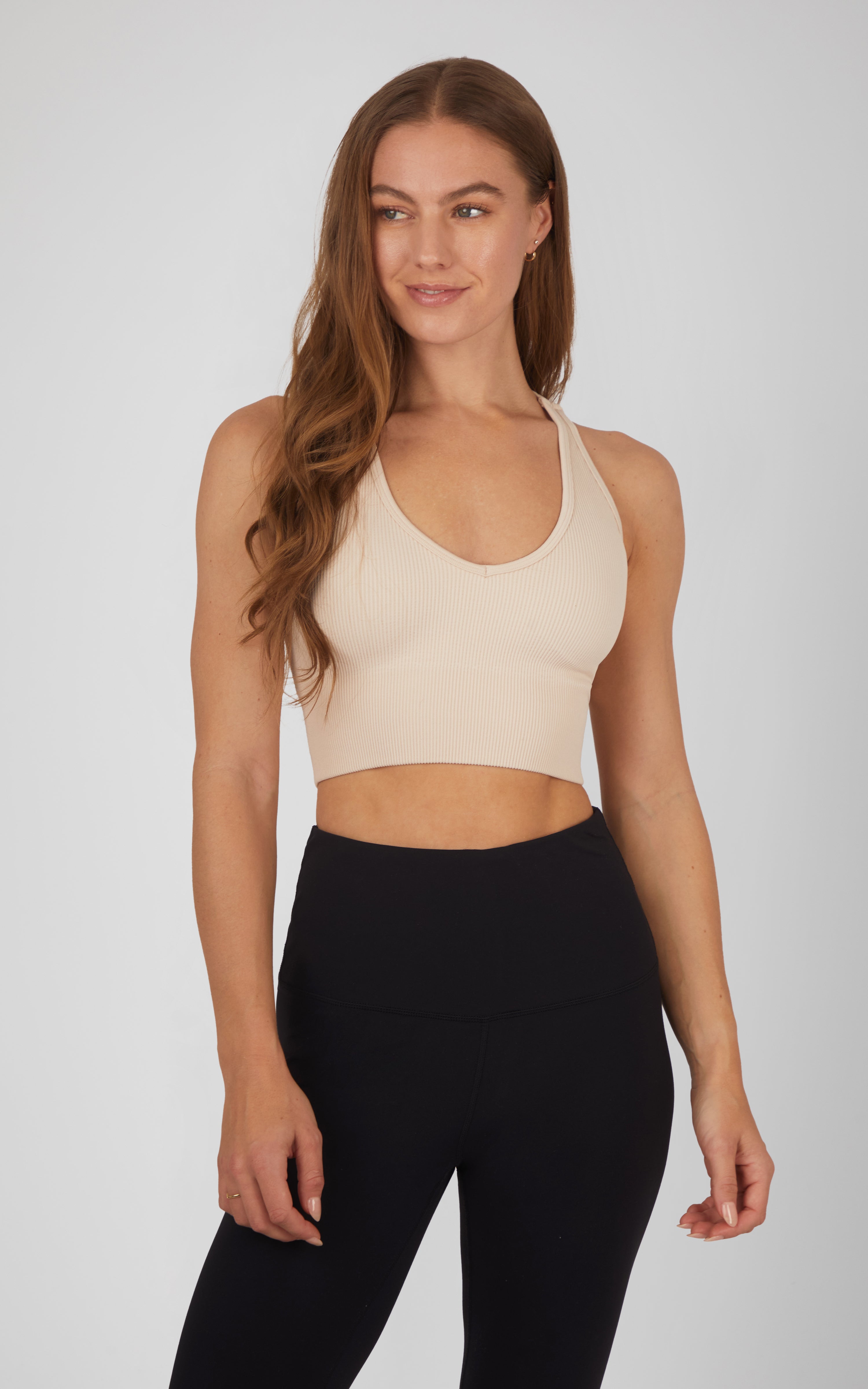 2 PK Ribbed Bralette - Our Earthy Story - 90 Degree by Reflex