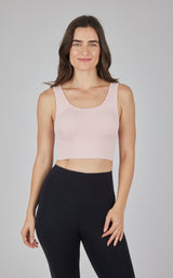 2 PK Seamless Cable Knit Texture Bra Top - 90 Degree by Reflex