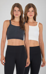 Stone Wash & Classic Seamless Anette Bra Tank 2 PK - 90 Degree by Reflex