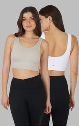 2 PK Textured Seamless Scooped Neck Bra - 90 Degree by Reflex