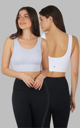 2 PK Textured Seamless Scooped Neck Bra - 90 Degree by Reflex