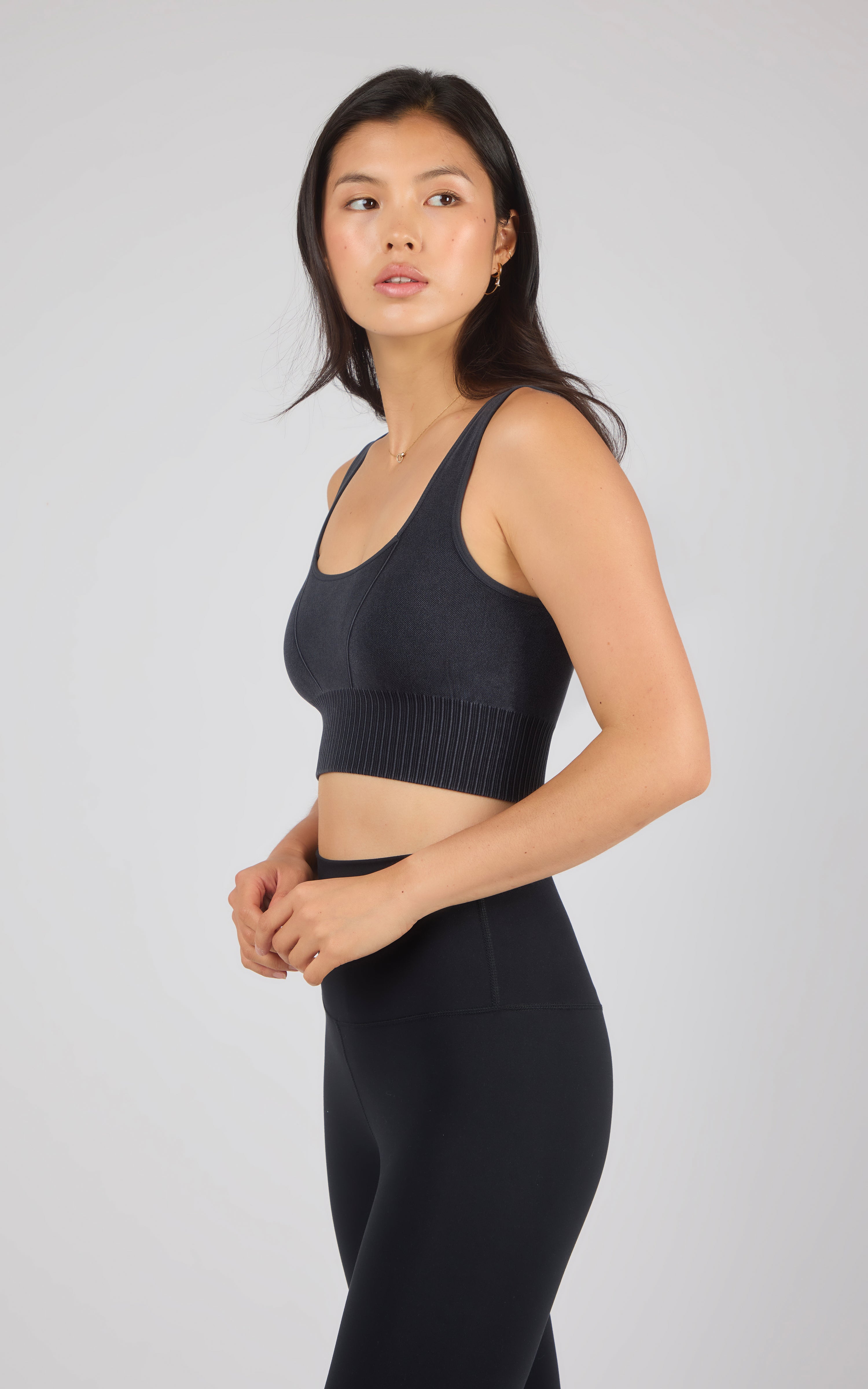 2 PK Stonewash Seamless Bra Tank - 90 Degree by Reflex