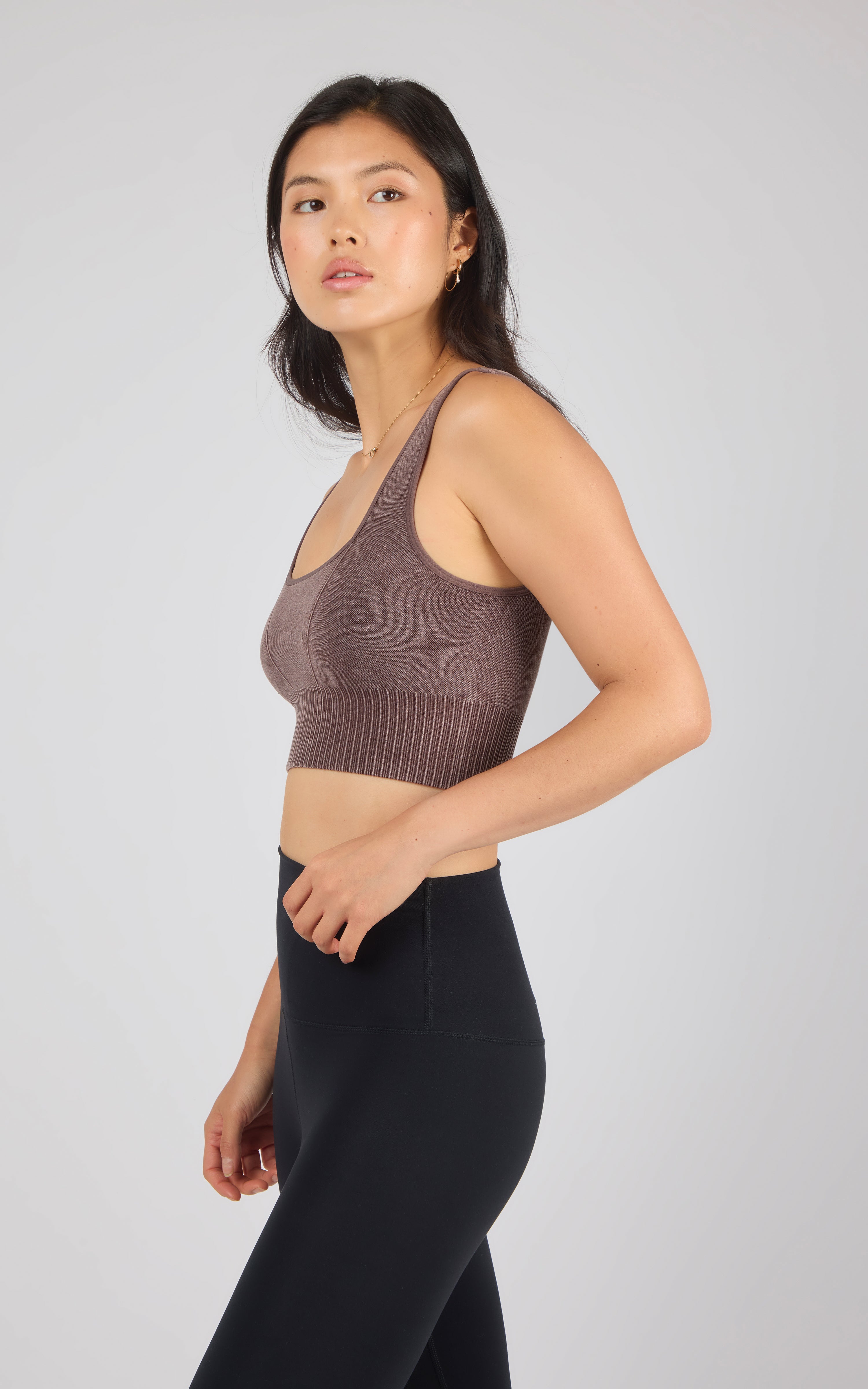 2 PK Stonewash Seamless Bra Tank - 90 Degree by Reflex