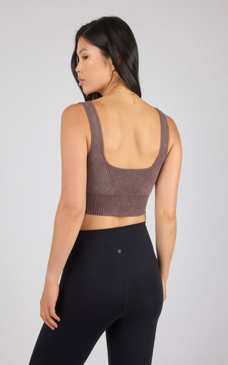 2 PK Stonewash Seamless Bra Tank - 90 Degree by Reflex