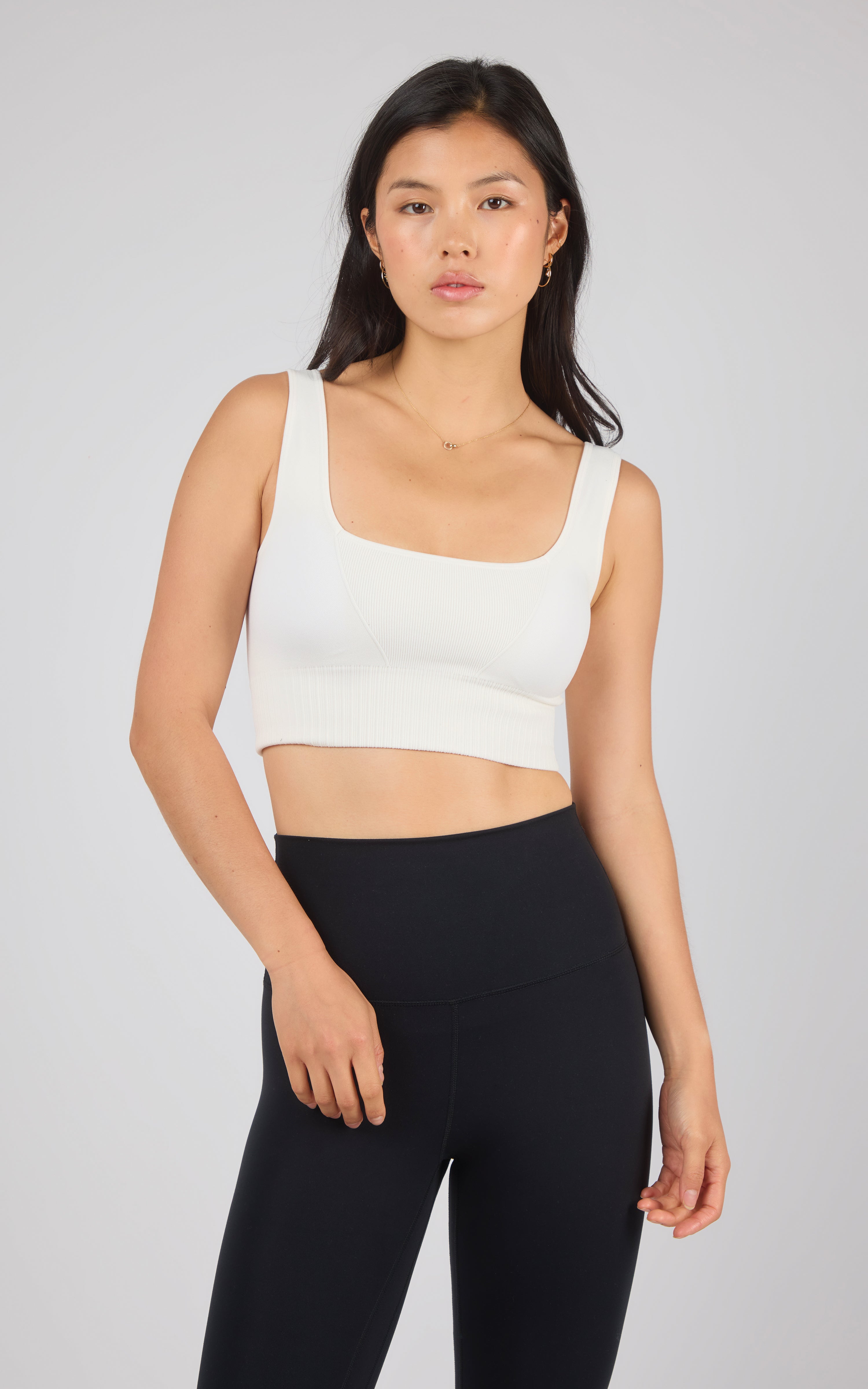 2 PK Stonewash Seamless Bra Tank - 90 Degree by Reflex
