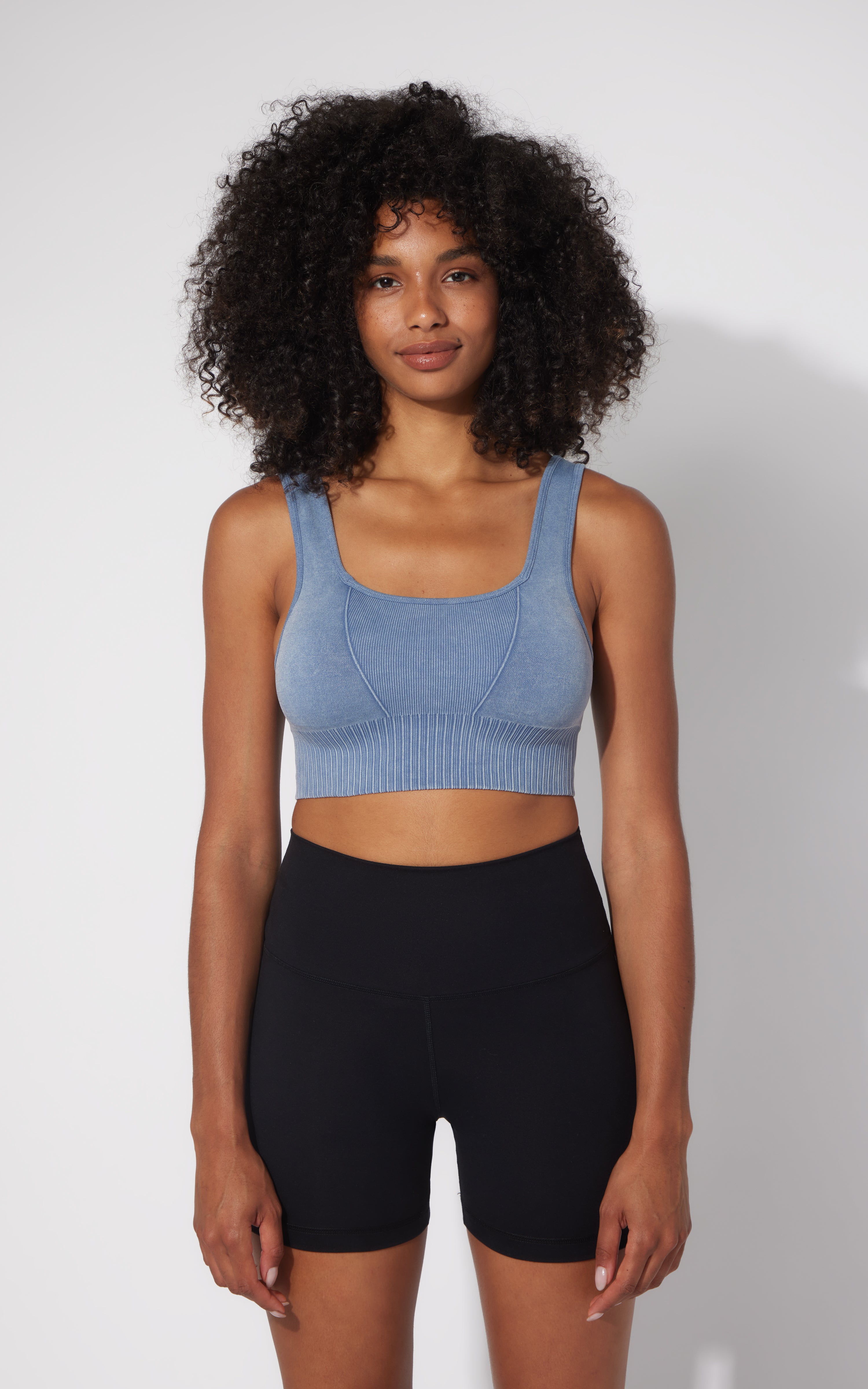 2 PK Stonewash Seamless Bra Tank