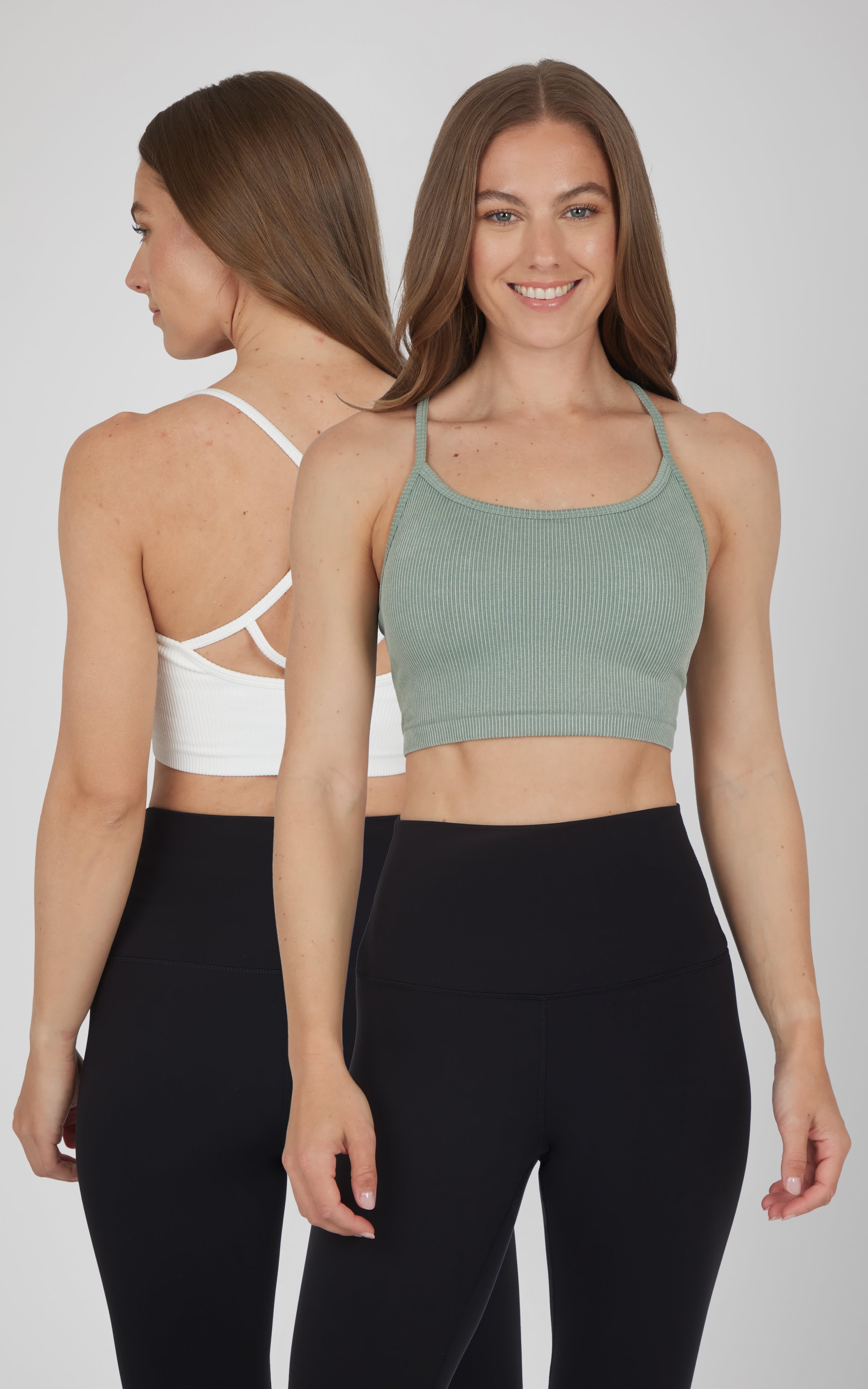 2 PK Ribbed Seamless Rosaline Bra - 90 Degree by Reflex
