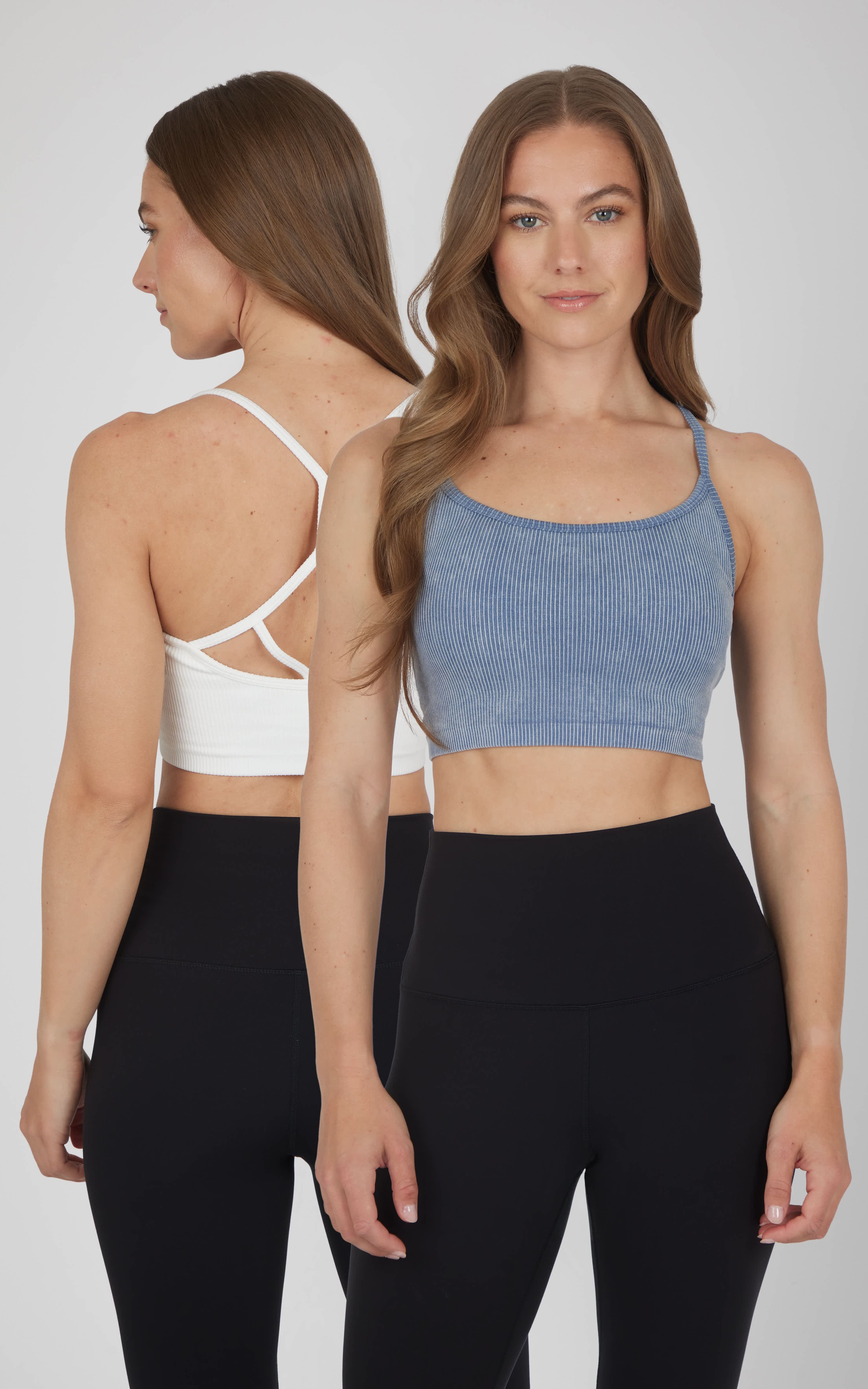 2 PK Ribbed Seamless Rosaline Bra - 90 Degree by Reflex