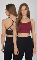 2 PK Ribbed Seamless Rosaline Bra - Our Cafe Story - 90 Degree by Reflex