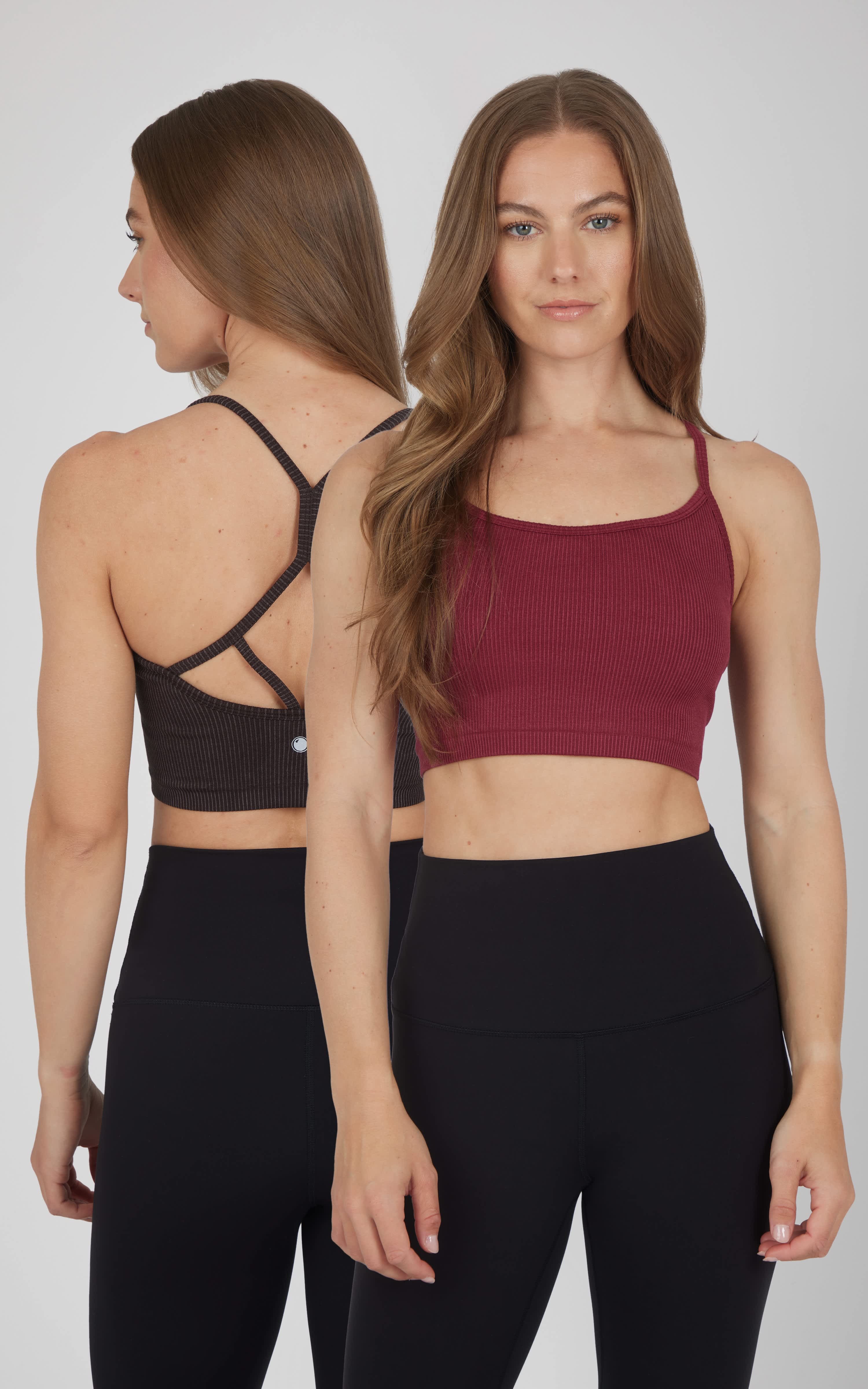 2 PK Ribbed Seamless Rosaline Bra - 90 Degree by Reflex