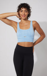 2 PK Stonewash Ribbed Seamless Bra - Our Petal Tone Story - 90 Degree by Reflex