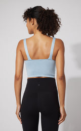 2 PK Alamo Ribbed Seamless V-Neck Bra Tank - 90 Degree by Reflex