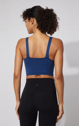 2 PK Alamo Ribbed Seamless V-Neck Bra Tank - 90 Degree by Reflex