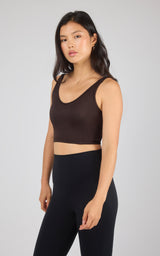 2 PK Alamo Ribbed Seamless V-Neck Bra Tank - 90 Degree by Reflex