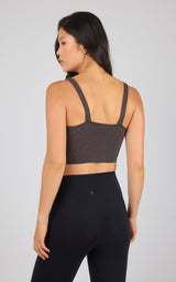 2 PK Alamo Ribbed Seamless V-Neck Bra Tank - 90 Degree by Reflex