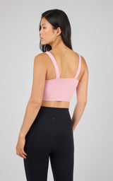 2 PK Alamo Ribbed Seamless V-Neck Bra Tank - 90 Degree by Reflex