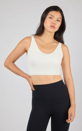 2 PK Alamo Ribbed Seamless V-Neck Bra Tank - 90 Degree by Reflex